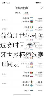 葡萄牙世界杯预选赛时间,葡萄牙世界杯预选赛时间表