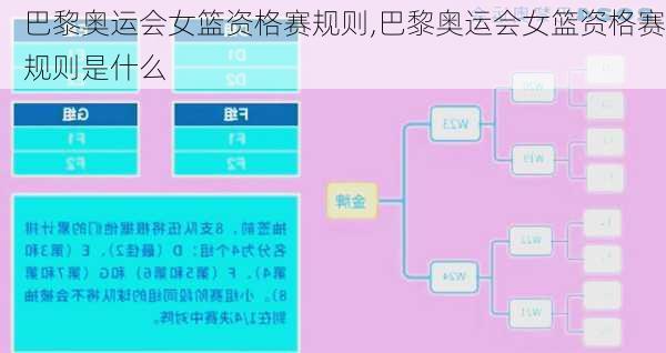 巴黎奥运会女篮资格赛规则,巴黎奥运会女篮资格赛规则是什么