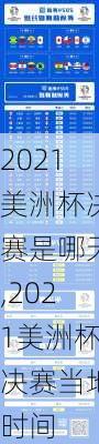 2021美洲杯决赛是哪天,2021美洲杯决赛当地时间