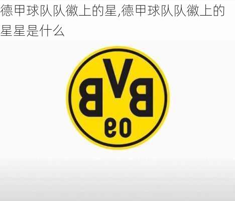 德甲球队队徽上的星,德甲球队队徽上的星星是什么