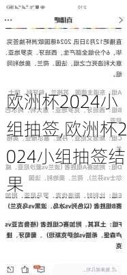 欧洲杯2024小组抽签,欧洲杯2024小组抽签结果