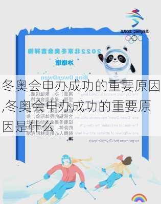 冬奥会申办成功的重要原因,冬奥会申办成功的重要原因是什么