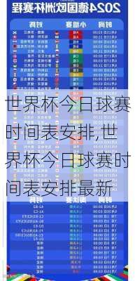 世界杯今日球赛时间表安排,世界杯今日球赛时间表安排最新