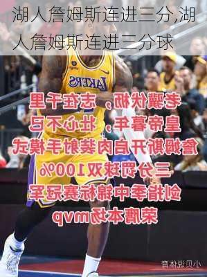湖人詹姆斯连进三分,湖人詹姆斯连进三分球