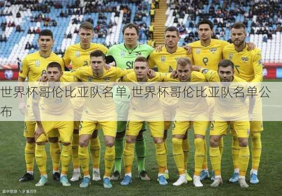 世界杯哥伦比亚队名单,世界杯哥伦比亚队名单公布