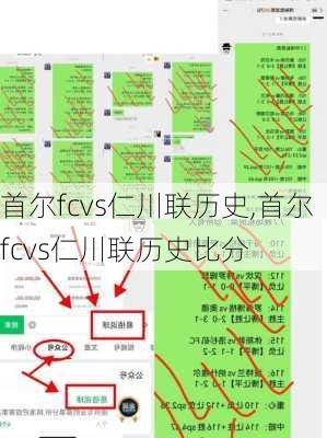 首尔fcvs仁川联历史,首尔fcvs仁川联历史比分