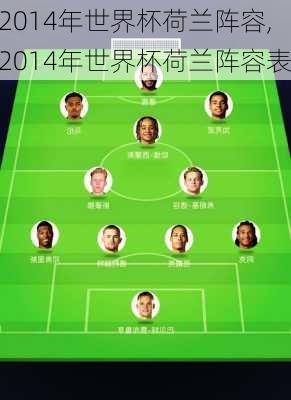 2014年世界杯荷兰阵容,2014年世界杯荷兰阵容表