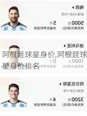 阿根廷球星身价,阿根廷球星身价排名