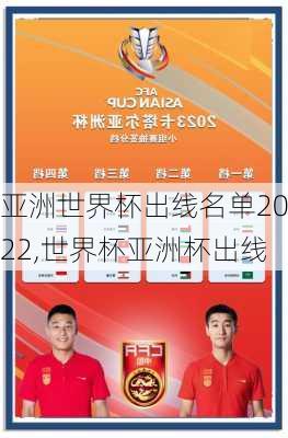 亚洲世界杯出线名单2022,世界杯亚洲杯出线
