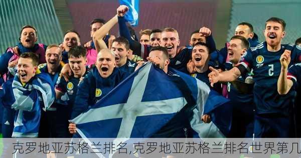 克罗地亚苏格兰排名,克罗地亚苏格兰排名世界第几