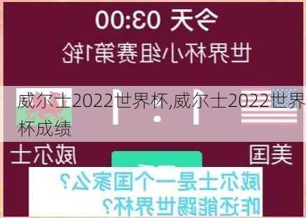 威尔士2022世界杯,威尔士2022世界杯成绩