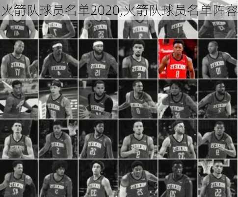火箭队球员名单2020,火箭队球员名单阵容