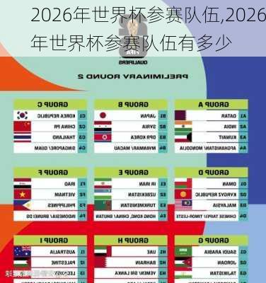 2026年世界杯参赛队伍,2026年世界杯参赛队伍有多少