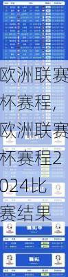 欧洲联赛杯赛程,欧洲联赛杯赛程2024比赛结果