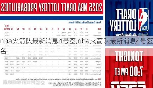 nba火箭队最新消息4号签,nba火箭队最新消息4号签名