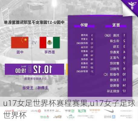 u17女足世界杯赛程赛果,u17女子足球世界杯