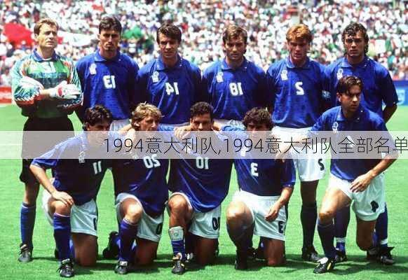 1994意大利队,1994意大利队全部名单