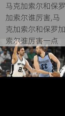 马克加索尔和保罗加索尔谁厉害,马克加索尔和保罗加索尔谁厉害一点