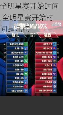 全明星赛开始时间,全明星赛开始时间是几点