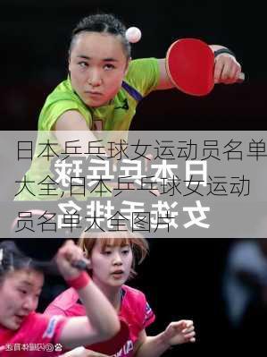 日本乒乓球女运动员名单大全,日本乒乓球女运动员名单大全图片