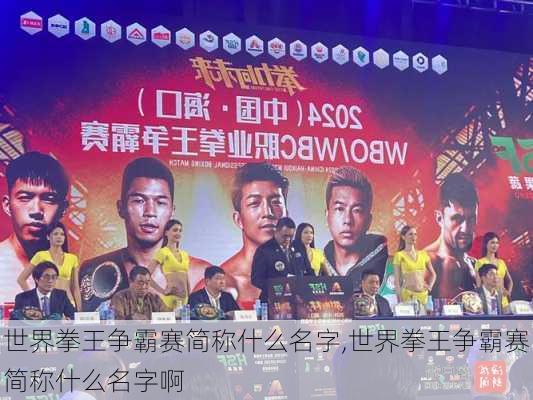 世界拳王争霸赛简称什么名字,世界拳王争霸赛简称什么名字啊