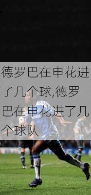德罗巴在申花进了几个球,德罗巴在申花进了几个球队