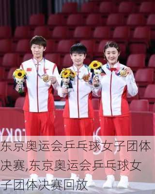 东京奥运会乒乓球女子团体决赛,东京奥运会乒乓球女子团体决赛回放