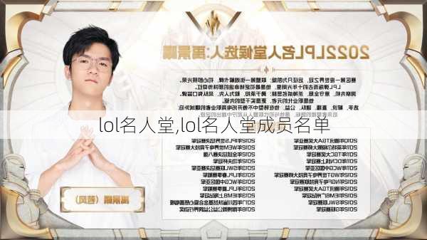 lol名人堂,lol名人堂成员名单