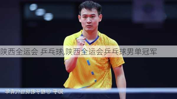 陕西全运会 乒乓球,陕西全运会乒乓球男单冠军