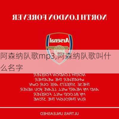 阿森纳队歌mp3,阿森纳队歌叫什么名字