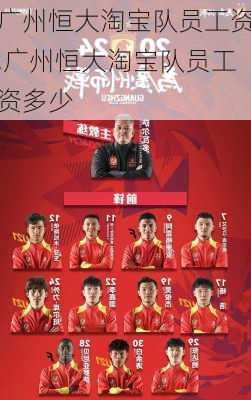 广州恒大淘宝队员工资,广州恒大淘宝队员工资多少
