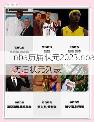 nba历届状元2023,nba历届状元列表