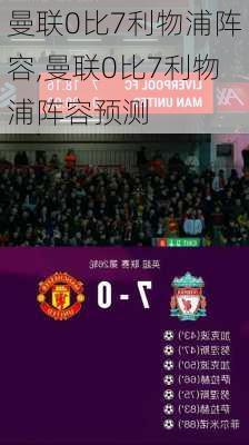 曼联0比7利物浦阵容,曼联0比7利物浦阵容预测