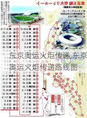 东京奥运火炬传递,东京奥运火炬传递路线图