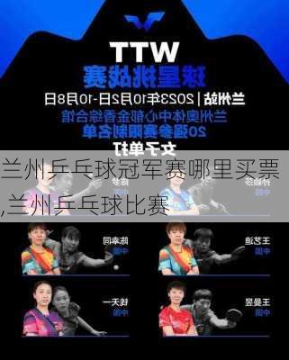 兰州乒乓球冠军赛哪里买票,兰州乒乓球比赛