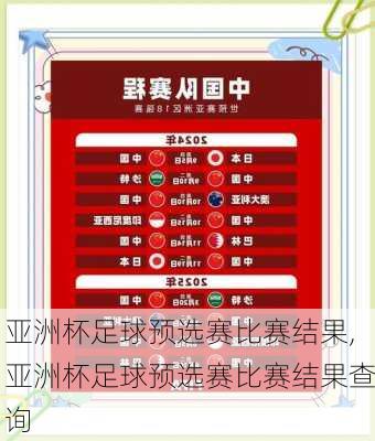 亚洲杯足球预选赛比赛结果,亚洲杯足球预选赛比赛结果查询