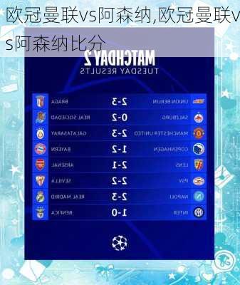 欧冠曼联vs阿森纳,欧冠曼联vs阿森纳比分