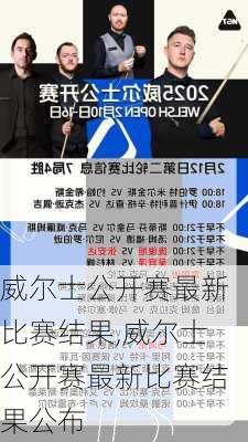 威尔士公开赛最新比赛结果,威尔士公开赛最新比赛结果公布