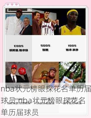 nba状元榜眼探花名单历届球员,nba状元榜眼探花名单历届球员
