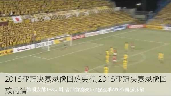 2015亚冠决赛录像回放央视,2015亚冠决赛录像回放高清