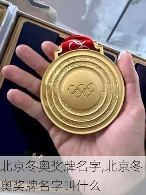 北京冬奥奖牌名字,北京冬奥奖牌名字叫什么