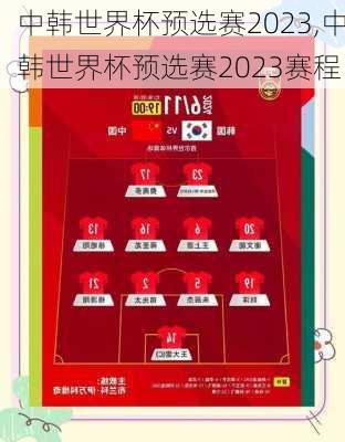 中韩世界杯预选赛2023,中韩世界杯预选赛2023赛程