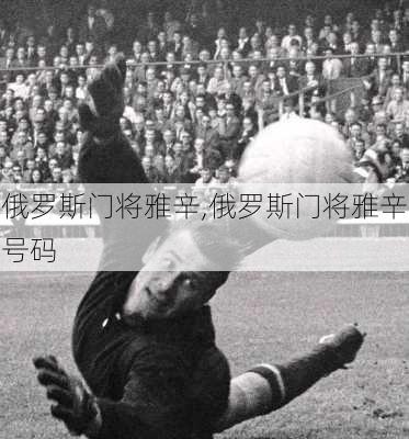 俄罗斯门将雅辛,俄罗斯门将雅辛号码