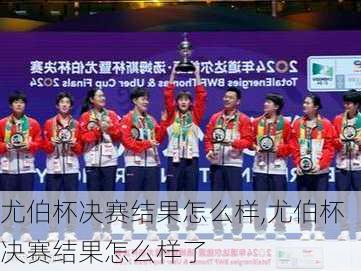 尤伯杯决赛结果怎么样,尤伯杯决赛结果怎么样了