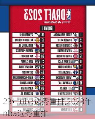 23年nba选秀重排,2023年nba选秀重排