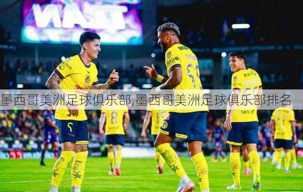 墨西哥美洲足球俱乐部,墨西哥美洲足球俱乐部排名
