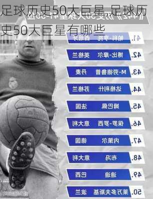 足球历史50大巨星,足球历史50大巨星有哪些