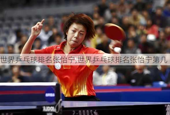 世界乒乓球排名张怡宁,世界乒乓球排名张怡宁第几