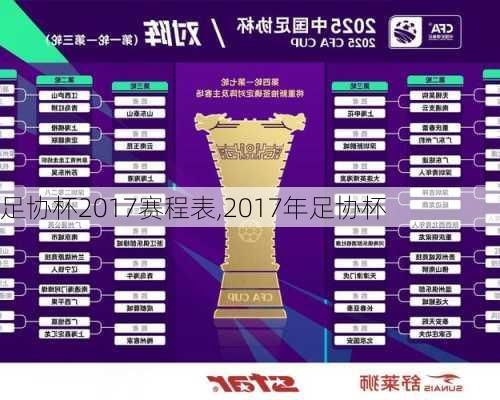 足协杯2017赛程表,2017年足协杯
