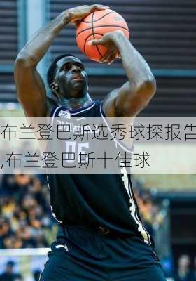 布兰登巴斯选秀球探报告,布兰登巴斯十佳球